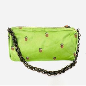 J CREW SILK PINEAPPLE MINI CHAIN BAG
